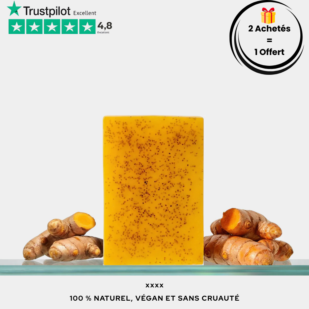 Savon éclaircissant au curcuma et à l'acide kojique - KUMA™
